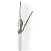 NEDIS cavo coassiale | RG58C/U | 50 ohm | Doppia schermatura | Eca | rotondo | pvc | Bianco | Imballaggio in cartone 25 m 25 m