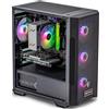 BALTIC DATA NITU Gaming PC | AMD Ryzen 5-5500 + RTX 3050 6 GB | 16 GB RAM | SSD NVMe 500 GB | Windows 11 Home | PC Gamer 1080p Raytracing | 650W Bronze | Unità Centrale ad Alte Prestazioni