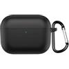 GIOPUEY Cover Compatibile con Airpods Pro 3 2025, Cilicone Custodia, Ultrasottile Case Cover, Antiurto, Resistente ai Graffi - Nero