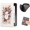COCFOOKIW Custodia per 6 Pollici Kindle Paperwhite 5a/6a/7a Generazione (Versione 2012/2013/2015), Pelle morbida TPU Cover Protettiva Alla Moda con Cinturino da Polso e Automatica Veglia/Dormire