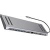 XAGMODSHN Docking station USB C 14 in 1 adattatore hub di tipo C per computer portatili HDMI VGA Ethernet porta USB 4K capacità di visualizzazione