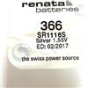 Best Price Square 1 x 366 Renata SR1116SW batterie AU Lithium