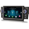 Erisin 7 Pollici 8-Core Android 14 Autoradio Navigatore GPS per Fiat Punto Fiat Linea, Supporto Schermo tattile IPS Wireless CarPlay Android Auto Bluetooth DSP DAB+ WiFi 4G LTE OBD2 4GB+64GB