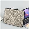 ENEN Custodia Borsa per Laptop, per 13-15,6 Pollici Computer Portatile, Custodia Protettiva PC in Neoprene Elastico Impermeabile Sleeve per Laptop, Stampa de Mandala (Cachi,17 Pollici)