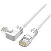 YSJJZRL Cavo Ethernet RJ45 Cat6 Bianco Su/Giù/Sinistra/Destra Cavo Internet RJ45 Cat 6 a 90 Gradi (2M,Giusto)