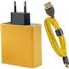 Generico Blocco di ricarica rapida, caricabatterie USB C 200W - Adattatore a parete del cellulare di ricarica rapida | Adattatore di stazione per tavolette a parete portatile per casa, dormitorio, viaggi, appa
