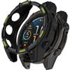 AISPORTS 2 Pack Compatibile con Garmin Fenix 8 AMOLED 47mm Custodia, TPU Silicone Edge Robusto Antiurto Paraurti Custodia Armatura Telaio Orologio Custodia Protettiva per Garmin Fenix 8 AMOLED 47mm