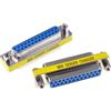 Oiyagai 2-Pack Adattatore DB25 Femmina-Femmina - D-SUB 25 Pin Coupler per Cavi Seriali RS232 Collegamento Stampante PC Apparecchiature Industriali