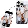 Yoedge Cover Personalizzata per iPhone 16 Pro Max 6,9 Personalizzato con Foto Immagine Testi Disegni Custodia Personalizzabile Regalo Album Personalizzabili Nero Bianco per iPhone 16 Pro Max