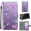 LeviDo-EU LeviDo Cover Compatibile per Motorola Moto G10/G20/G30 Silicone Libro PU Pelle Magnetica Flip Portafoglio con Corda Disegni Antiurto Bumper Motivo Custodia Resistente Protettiva Case, Fiore