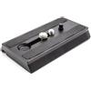 vhbw piastra a sgancio rapido compatibile con Manfrotto 519, 577, 561BHDV-1, 503HDV, 501HDV fotocamera, DSLR, camera digitale, attacco per cavalletto