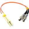 Ultra Spec Cables Cavo adattatore in fibra ottica da LC (maschio) a ST (femmina) multimodale 50/125 duplex, 3 m