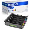 Alinbehbs DR433CL Unità tamburo DR-433CL di ricambio per Brother DR 433CL utilizzare con HL-L8260CDW HL-L8360CDW/CDWT HL-L9310CDW MFC-L8610CDW MFC-L8690CDW MFC-L8900CDW MFC-L9570CDW, DR 433CL 1 confezione, non