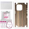 apgo SKIN BACK+SIDES RETRO+LATI Film Pellicola protettiva Protezione Posteriore per Apple iPhone 15 Pro Max, skin sticker film foil vinyl