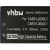 vhbw batteria sostituisce Alcatel CAB31L0000C1, CAB31L0000C2, CAB31L0001C1, CAB31L0004C1 per smartphone cellulare (900mAh, 3,7V, Li-Ion)