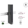 Delock Hub industriale a 16 porte USB 5 Gbps tipo A con protezione ESD da 8 kV e montaggio su guida DIN