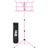 Tiger Mad About MA-MS05 - Supporto pieghevole per spartiti portatile con borsa per il trasporto, colore: Rosa