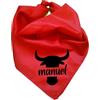 Susana Escribano Fazzoletto rosso da festa 50x50 cm - Bandana tradizionale in taffetà - Accessorio per feste popolari, San Fermín, gruppi e eventi - Regalo originale e unico per uomo e donna (modello 2)