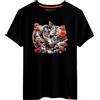 Magmatic - Maglietta Creatura Fantastica per Uomo Unisex, Collezione Ecarlate T Shirt Nera Premium 100% Cotone, Regalo yōkai Giapponese, Regalo di Natale Uomo Fan della Cultura Giapponese