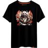 Magmatic - Maglietta Creatura Fantastica per Uomo Unisex, Collezione Ecarlate T Shirt Nera Premium 100% Cotone, Regalo yōkai Giapponese, Regalo di Natale Uomo Fan della Cultura Giapponese