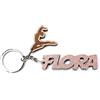 Faltec Portachiavi personalizzato in legno glitterato GINNASTICA ARTISTICA, personalizzalo con il tuo nome! idee idea regalo legno personalizzato
