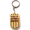 Faltec Portachiavi in legno personalizzato dell'Italia - portachiavi squadra di calcio - nazionale italiana