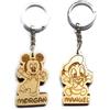 Faltec Portachiavi personalizzato in legno Topolino e Paperino - perfetto per lo zaino - personalizzazlo col tuo nome - Decorazione Bomboniera personalizzata - gadgets per festa a tema