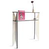Handmade Generico Console stretta in legno con portamagazine integrato design moderno minimalista tavolino salvaspazio per ingresso corridoio o dietro divano mobile sottile artigianale realizzato in Italia