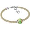 Handmade Venetiaurum - Bracciale Rigido Adattabile per Donna in vetro di Murano e Argento 925 - Gioiello Made in Italy Certificato