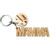Faltec Portachiavi in legno personalizzato scritta Mamma Ti voglio bene con i nomi dei figli - Festa della mamma - regalo speciale