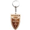 Faltec Portachiavi personalizzato compatibile conAC MONZA in legno con nome personalizzato- Portachiavi squadra di calcio del cuore - serie A
