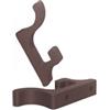 Handmade APPENDIABITI KINESIS IN PLASTICA BIODEGRADABILE,DOPPIO GANCIO, 2 x 5 x H10,5 cm (Grigio)