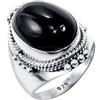 Kanika Jewelry Trove Black Onyx Gemstone 925 Sterling Silver Cocktail Ring Jewelry, Anelli d'argento per regalo donna