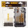 DEWALT Set di punte per trapano, in titanio, ideale per metallo, legno e plastica, 12 pezzi (DD5152)