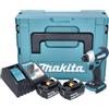 Makita Avvitatore a impatto 18 V LXT 140 Nm (2 x 3,0 Ah) in MAKPAC - Makita DTD157RFJ