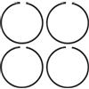M METERXITY 4-Pack Anello Per Pistone Set 44mm x 2mm Standard Anello Per Pistone Anelli Per Pistone Seghetto Elettrica Ricambi Per Motoseghetto Parti Di Ricambio [Nero]