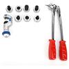 Haofy Strumento Manuale per Espandere Tubi in Rame/alluminio 10-28 Mm CT-100A, Kit di Svasatura Tubi Portatile per Tecnici HVAC