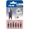 MILAN Blister foglio di ceramica di ricambio taglierino STICK, serie 1918 MILAN®