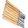 ERYUE Scalpelli per Tornitura del Legno Set di Utensili per Troncatura di Scanalature Ad Alta Durezza la Lavorazione del Legno Sgorbie HHS Scultori 8 Pezzi