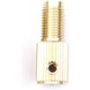 YobiLife Mandrino autoserrante M8 per mini albero motore in ottone, 2 mm, 23 mm, 317 mm, 5 mm, con chiave e viti, facile da installare, connessione sicura, oro (M8-2 mm)