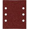 WOLFPACK Carta di ricambio con velcro 114 x 140 mm. Con Fori Grana 120 (10 Pezzi)