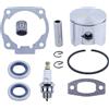 DORFEY Kit perno pistone da 45 mm adatto for motosega H-u-s-q-v-a-r-n-a 51 503 16 77-01 W, guarnizione, anello di sicurezza, cuscinetto ad aghi