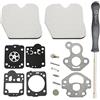 GTWSQQ Kit di riparazione carburatore Carb for Hu = sqvarna 240 240E 235 235E 236 236E for Jonsered CS2234 CS2238 S strumento cacciavite di regolazione motosega