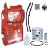 LIWaaGe Adatto for motoseghe 450, kit di ritorno del filtro 'olio del pistone da 44 mm con coperchio della testata del cilindro superiore 544080803.