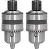 Fafeicy Duty Duty 3 Claw Alluminio Drill Chuck con Strumenti di Convertitore a Chiave per Chiavi per Tappo 1/2 Pollici 1,5-10 mm. Ideale per gli Appassionati di Fai - -te, Set di 2