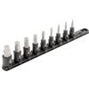 TEKTON Set di chiavi a bussola esagonali da 3/8 con binario, 9 pezzi (5/32-9/16 pollici) | SIB91101