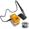 NATEFEMIN Stazione di saldatore per Dewalt 18/20V Batteria Portatile Cordless Saldatore Stazione Strumento