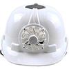 HYFAN Casco di sicurezza rigido ventilato traspirante con ventilatore solare e fodera regolabile rimovibile (PP, bianco)