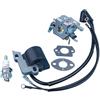 LIWaaGe Adatto for kit bobina di accensione carburatore motosega Partn-r 350 351 370 371 420 33-29