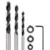 LIZEALUCKY 3pcs Drills Bits 6mm 8mm 10mm Drill Bit Set for Woodworking (Drill Bits)